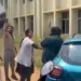 A professor gets assaulted aftger proposes to student in classroom, (Screengrab)