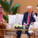 This undated image shows President Trump with UAE’s Mohammed bin Zayed Al Nahyan and Crown Prince of Saudi Arabia, Mohammed bin Salman Al Saud