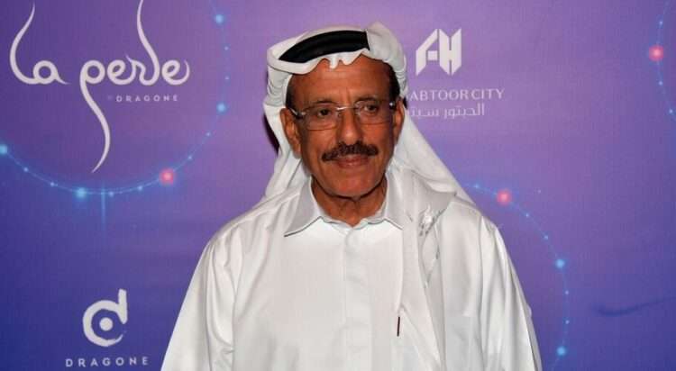 A picture take on September 13, 2017 shows Khalaf Ahmad al-Habtoor, Chairman of the al-Habtoor Group, attending the World Premiere of La Perle in Dubai.
 / AFP PHOTO / GIUSEPPE CACACE        (Photo credit should read GIUSEPPE CACACE/AFP via Getty Images)