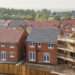 Overview of a new housing development.