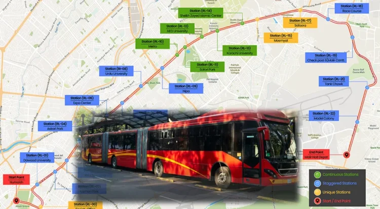The Karachi BRT Red Line was initiated by the Government of Sindh and ADB with a shared vision of increasing the use of quality public transport in the densely populated city of Karachi by delivering the 26.6 km corridor and associated facilities directly benefiting 1.5 million people.
