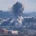 Smoke rises from an explosion in the Abbasiyeh neighbourhood following an Israeli strike, in Tyre, Lebanon, April 8, 2026. REUTERS
