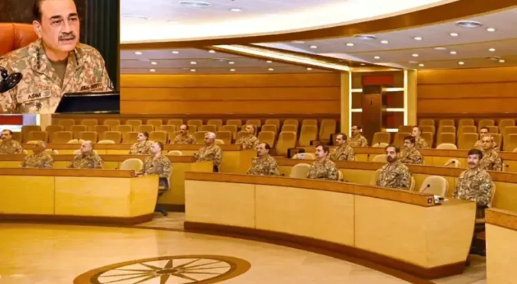 The 274th Corps Commander Meeting in Rawalpindi. (ISPR)