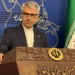 Iranian Foreign Ministry spokesperson Esmaeil Baghaei