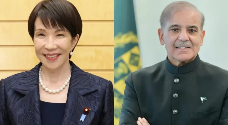 Japanese Prime Minister Sanae Takaichi and PM Shehbaz Sharif (File Photo)