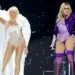 Among the missing items are a purple jacket, corset, and dress worn during Madonna surprise guest appearance alongside Sabrina Carpenter at the California festival on Friday night. (Kevin Mazur/Getty Images for Coachella)