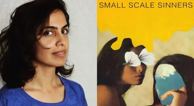This combo of images shows Mahreen Sohail and the cover of her “Small Scale Sinners’.