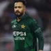 Mohammad Nawaz of Pakistan looks on after dismissing Rashid Khan of Afghanistan during the UAE T20I Tri-Series Final match between Pakistan and Afghanistan at Sharjah Cricket Stadium on September 07, 2025 in Sharjah, United Arab Emirates. - AFP