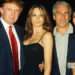 Donald Trump, Melania Trump, Jeffrey Epstein, and Ghislaine Maxwell pose together at Mar-a-Lago in Palm Beach, Florida, in February 2000. Davidoff Studios Photography/Getty Images