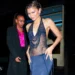 Zendaya looks amazing in a flowing navy gown (@GC Images)