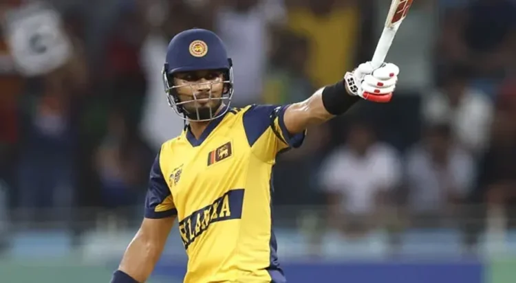 Sri Lanka's Dasun Shanaka celebrates scoring his half-century during their ACC Men's T20 Asia Cup Super Four match against Bangladesh at the Dubai International Cricket Stadium in Dubai on September 20, 2025. — ACC