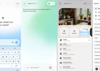 The updated Gemini app UI is currently rolling out to some iOS users.