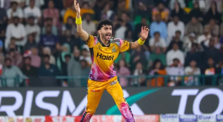 Sufyan Moqim finished with 1 for 23, Hyderabad Kingsmen vs Peshawar Zalmi, PSL 2026 Final, Lahore, May 03, 2026 - PSL