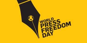 World press freedom day concept vector illustration. World Press Freedom Day or World Press Day to raise awareness of the importance of freedom of the press. End Impunity for Crimes against Journalism; Shutterstock ID 1719324568